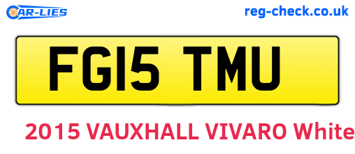 FG15TMU are the vehicle registration plates.