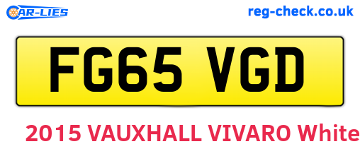 FG65VGD are the vehicle registration plates.