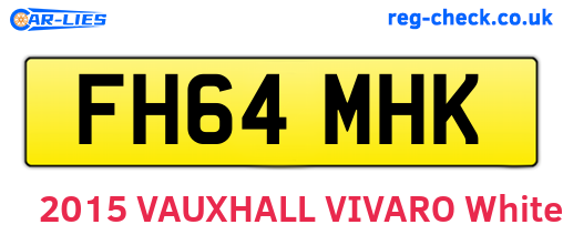 FH64MHK are the vehicle registration plates.