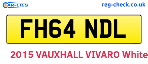 FH64NDL are the vehicle registration plates.