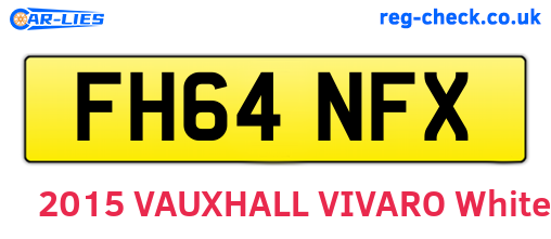 FH64NFX are the vehicle registration plates.