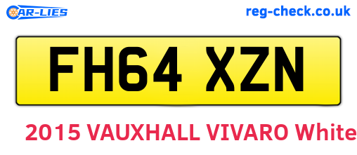 FH64XZN are the vehicle registration plates.