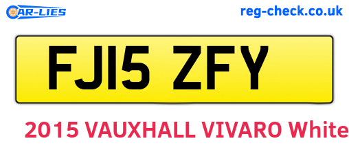 FJ15ZFY are the vehicle registration plates.