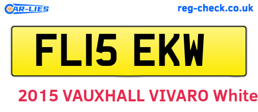 FL15EKW are the vehicle registration plates.