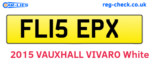 FL15EPX are the vehicle registration plates.