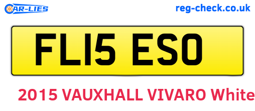 FL15ESO are the vehicle registration plates.