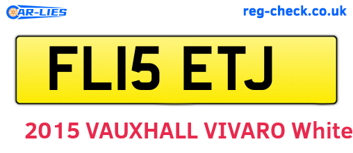 FL15ETJ are the vehicle registration plates.