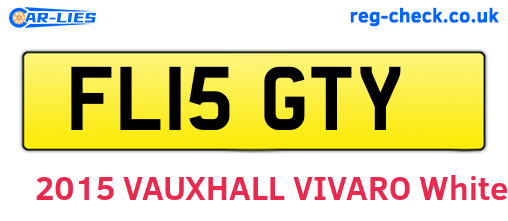 FL15GTY are the vehicle registration plates.