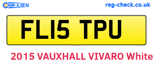 FL15TPU are the vehicle registration plates.