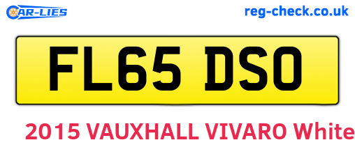 FL65DSO are the vehicle registration plates.
