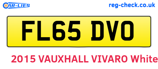 FL65DVO are the vehicle registration plates.