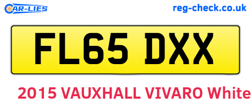FL65DXX are the vehicle registration plates.