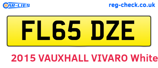 FL65DZE are the vehicle registration plates.