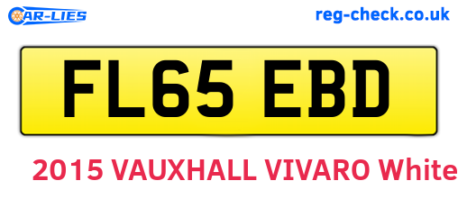 FL65EBD are the vehicle registration plates.