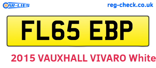 FL65EBP are the vehicle registration plates.