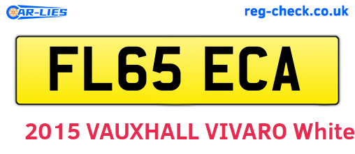 FL65ECA are the vehicle registration plates.
