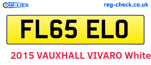 FL65ELO are the vehicle registration plates.