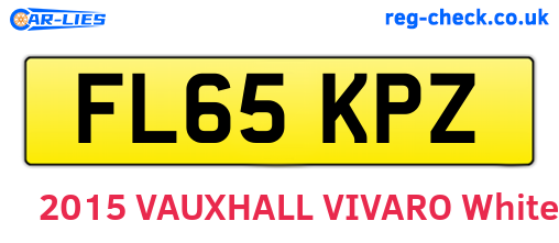 FL65KPZ are the vehicle registration plates.
