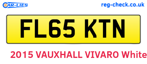 FL65KTN are the vehicle registration plates.