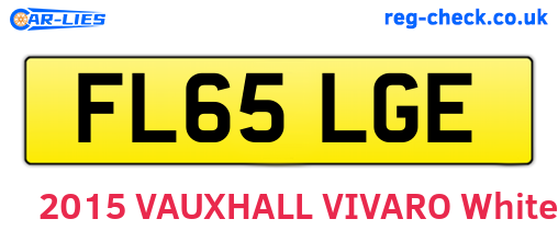 FL65LGE are the vehicle registration plates.