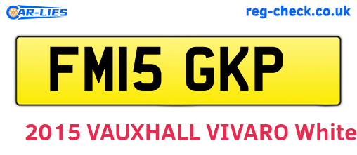 FM15GKP are the vehicle registration plates.