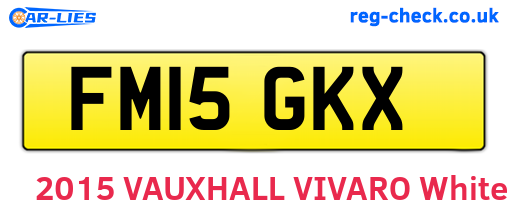 FM15GKX are the vehicle registration plates.