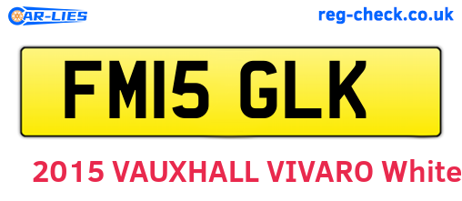 FM15GLK are the vehicle registration plates.