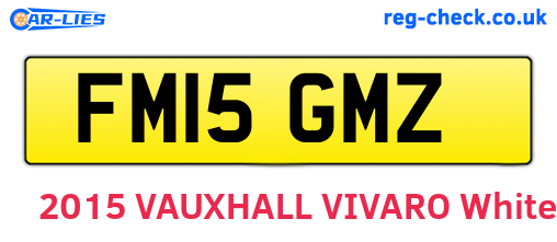 FM15GMZ are the vehicle registration plates.