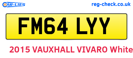 FM64LYY are the vehicle registration plates.