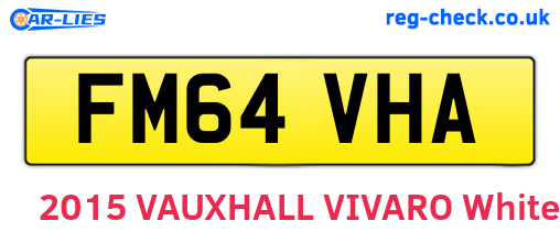 FM64VHA are the vehicle registration plates.