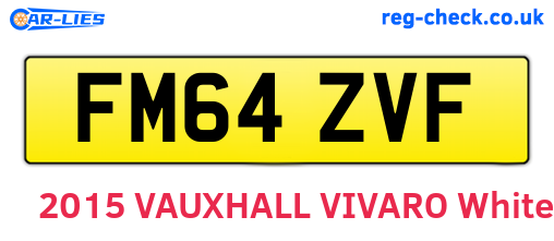 FM64ZVF are the vehicle registration plates.