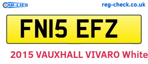 FN15EFZ are the vehicle registration plates.