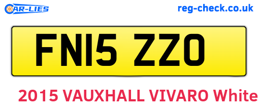FN15ZZO are the vehicle registration plates.