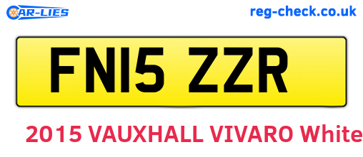 FN15ZZR are the vehicle registration plates.