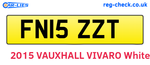 FN15ZZT are the vehicle registration plates.