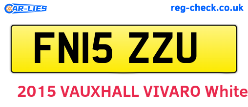 FN15ZZU are the vehicle registration plates.