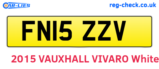 FN15ZZV are the vehicle registration plates.