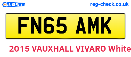 FN65AMK are the vehicle registration plates.