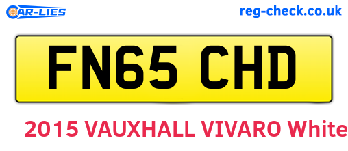 FN65CHD are the vehicle registration plates.