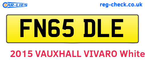 FN65DLE are the vehicle registration plates.