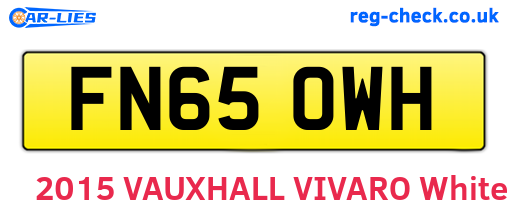 FN65OWH are the vehicle registration plates.