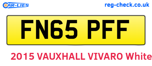 FN65PFF are the vehicle registration plates.