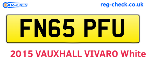 FN65PFU are the vehicle registration plates.