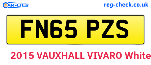 FN65PZS are the vehicle registration plates.
