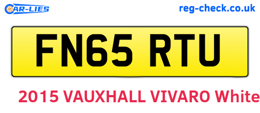 FN65RTU are the vehicle registration plates.
