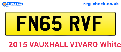 FN65RVF are the vehicle registration plates.