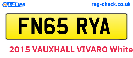 FN65RYA are the vehicle registration plates.