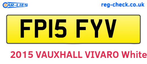 FP15FYV are the vehicle registration plates.