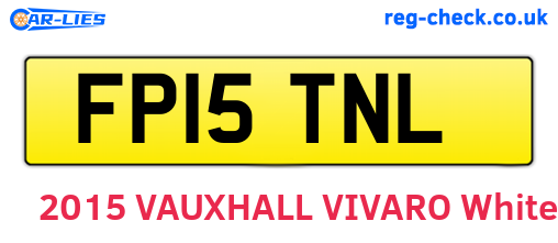 FP15TNL are the vehicle registration plates.