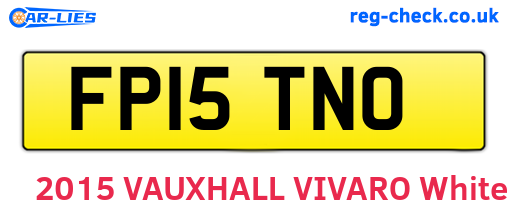 FP15TNO are the vehicle registration plates.